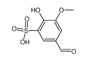 5-formyl-2-hydroxy-3-methoxy-benzenesulfonic acid结构式