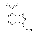 1H-Benzimidazole-1-methanol,4-nitro-(9CI) structure