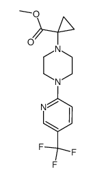 1-[4-(5-trifluoromethylpyridin-2-yl)-piperazin-1-yl]-cyclopropanecarboxylic acid methyl ester结构式