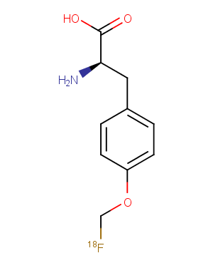 D-Fluoromethyltyrosine F-18 Structure