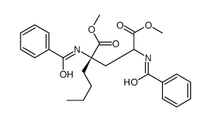 dimethyl (2S)-2,4-dibenzamido-2-butylpentanedioate Structure