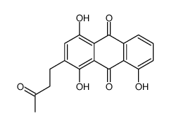 1,4,8-trihydroxy-2-(3-oxobutyl)anthracene-9,10-dione Structure