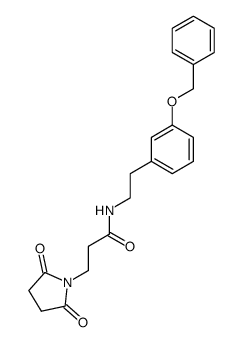 N-(3-(benzyloxy)phenethyl)-3-(2,5-dioxopyrrolidin-1-yl)propanamide Structure