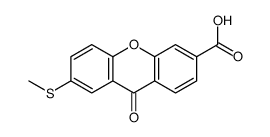 7-methylsulfanyl-9-oxoxanthene-3-carboxylic acid结构式