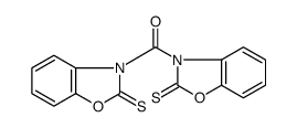 2(3H)-Benzoxazolethione, 3,3'-carbonylbis Structure