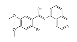 2-bromo-N-isoquinolin-5-yl-4,5-dimethoxybenzamide结构式