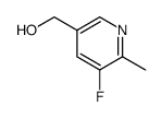 2-甲基-3-氟-5-(羟甲基)吡啶结构式