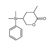 5-[dimethyl(phenyl)silyl]-3-methyloxan-2-one结构式