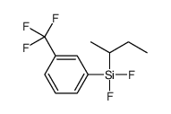 butan-2-yl-difluoro-[3-(trifluoromethyl)phenyl]silane结构式