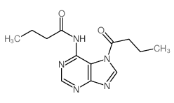 Butanamide,N-[7-(1-oxobutyl)-7H-purin-6-yl]- structure