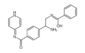 4-(1-amino-2-benzamidoethyl)-N-pyridin-4-ylbenzamide结构式