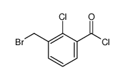 3-(bromomethyl)-2-chlorobenzoyl chloride结构式