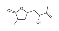 5-(2-hydroxy-3-methylbut-3-enyl)-3-methyloxolan-2-one Structure