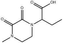 2-(2,3-二氧代-4-甲基-哌嗪-1-基)丁酸结构式