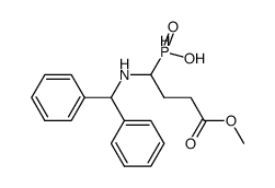 (1-(benzhydrylamino)-4-methoxy-4-oxobutyl)phosphinic acid Structure