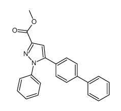 methyl 1-phenyl-5-(4-phenylphenyl)pyrazole-3-carboxylate Structure