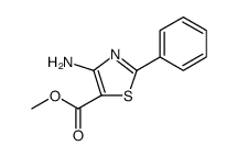 5-Thiazolecarboxylic acid, 4-amino-2-phenyl-, methyl ester Structure