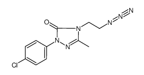 2-(4-chlorophenyl)-4-(2-azidoethyl)-5-methyl-2,4-dihydro-3H-1,2,4-triazol-3-one Structure