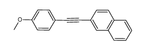 2-[2-(4-methoxyphenyl)ethynyl]naphthalene结构式