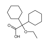 2,2-dicyclohexyl-2-ethoxyacetic acid Structure