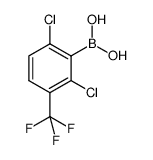 2,6-Dichloro-3-(trifluoromethyl)phenylboronic acid Structure