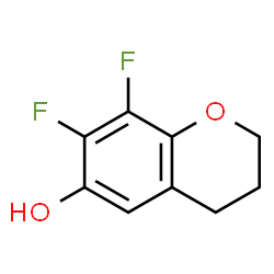 2H-1-Benzopyran-6-ol, 7,8-difluoro-3,4-dihydro- Structure