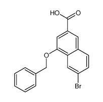 4-(Benzyloxy)-6-bromo-2-naphthoic acid Structure