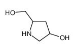 2-PyrrolidineMethanol, 4-hydroxy-, hydrochloride (1:1), (2S,4R)- Structure