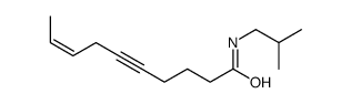 (E)-N-(2-methylpropyl)dec-8-en-5-ynamide Structure