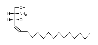 (2S,3R)-2-amino-1,3-dihydroxyoctadec-4-yne结构式