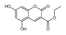 ethyl 5,7-dihydroxy-2-oxochromene-3-carboxylate Structure