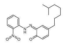 4-(6-methylheptyl)-6-[(2-nitrophenyl)hydrazinylidene]cyclohexa-2,4-dien-1-one Structure