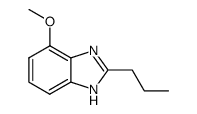 Benzimidazole, 4(or 7)-methoxy-2-propyl- (6CI) Structure