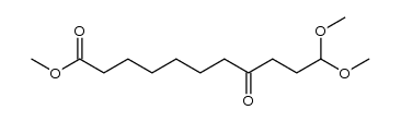 11,11-dimethoxy-8-oxoundecansaeure-methylester结构式