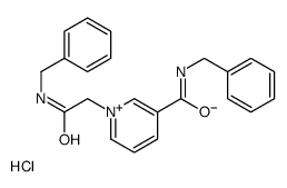 N-benzyl-1-[2-(benzylamino)-2-oxoethyl]pyridin-1-ium-3-carboxamide,chloride结构式