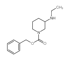 3-乙基氨基哌啶-1-羧酸苄酯结构式