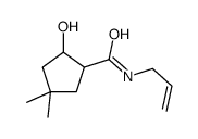 2-hydroxy-4,4-dimethyl-N-prop-2-enylcyclopentane-1-carboxamide Structure