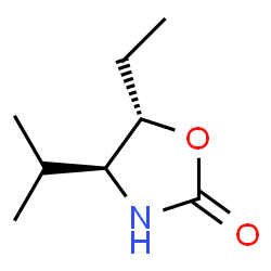 2-Oxazolidinone,5-ethyl-4-(1-methylethyl)-,(4S-trans)-(9CI) structure