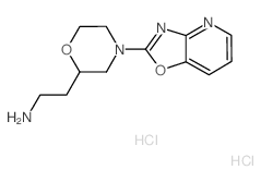 2-(4-[1,3]Oxazolo[4,5-b]pyridin-2-ylmorpholin-2-yl)ethanamine dihydrochloride Structure