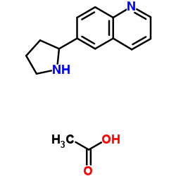 6-(2-Pyrrolidinyl)quinoline acetate Structure