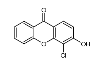 4-chloro-3-hydroxy-9-oxo-9H-xanthene Structure