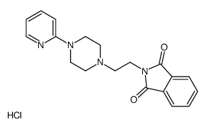 2-[2-(4-pyridin-2-ylpiperazin-1-yl)ethyl]isoindole-1,3-dione,hydrochloride Structure