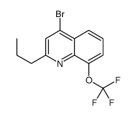 4-Bromo-2-propyl-8-trifluoromethoxyquinoline结构式