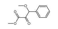 3-phenyl-3-methoxy-2-ketopropionic acid methyl ester Structure