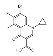 7-BROMO-1-CYCLOPROPYL-6-FLUORO-5-METHYL-4-OXO-1,4-DIHYDROQUINOLINE-3-CARBOXYLIC ACID Structure