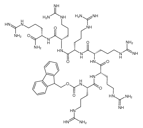 Fmoc-Arg6-NH2 Structure