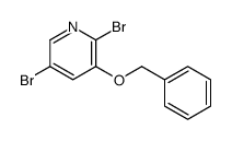 2,5-dibromo-3-phenylmethoxypyridine Structure