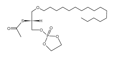 2-(1-Hexadecyl-2-thioacetyl-sn-glycero)-2-oxo-1,3,2-dioxaphospholane Structure