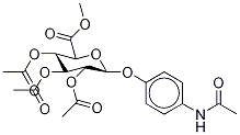 4-Acetamidophenyl-d3-2,3,4-tri-O-acetyl-β-D-glucuronide, Methyl Ester Structure