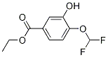 ethyl 4-(difluoroMethoxy)-3-hydroxybenzoate结构式